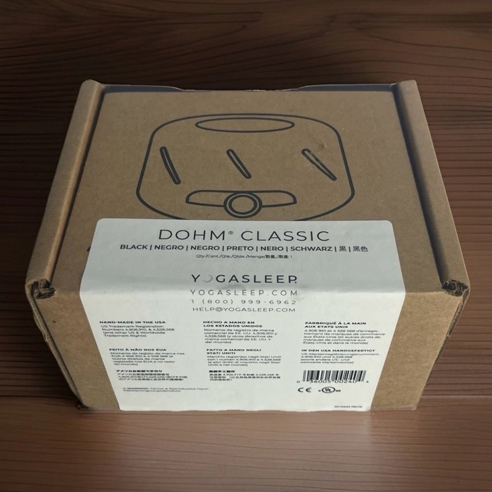 Yogasleep Dohm Classic Natural White Noise Sound Machine - White Real Fan Inside